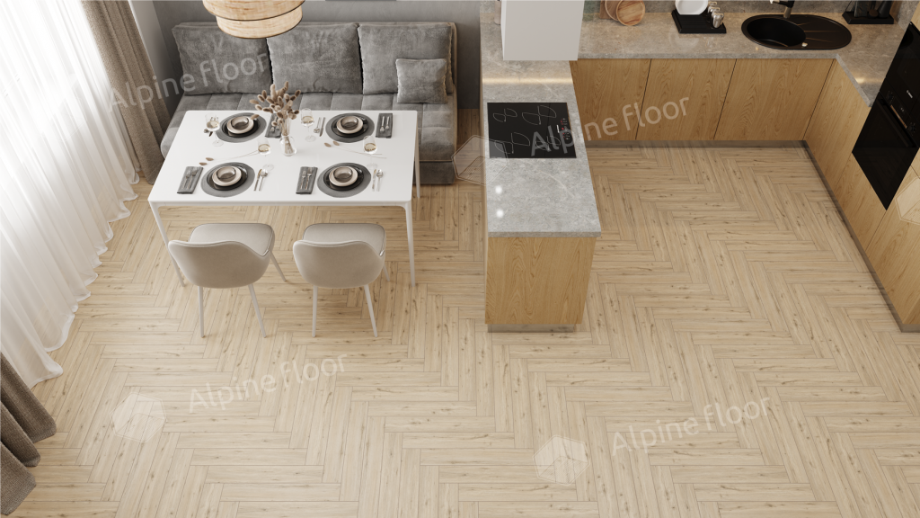 Ламинат Alpine Floor Herringbone 12 PRO NEW Herringbone 12 Pro (NEW), LF106-01A Дуб Лион 606 х 101 х 12 mm