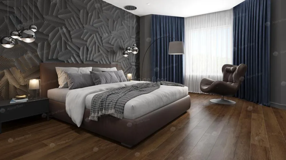 Кварцвинил Alpine Floor Premium XL Premium XL ECO 7-18 Дуб Шоколадный