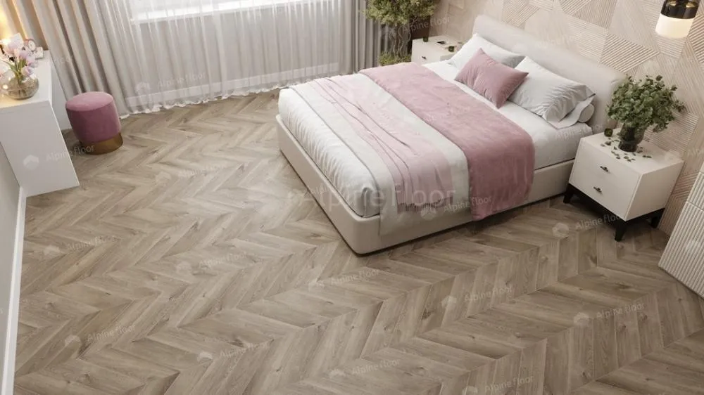 Кварцвинил Alpine Floor Chevron LVT Chevron LVT ECO 20-3 Дуб Натуральный Отбеленный