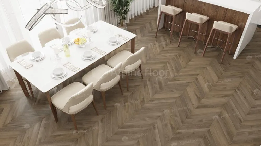 Кварцвинил Alpine Floor Chevron LVT Chevron LVT ECO 20-4 Дуб Насыщенный