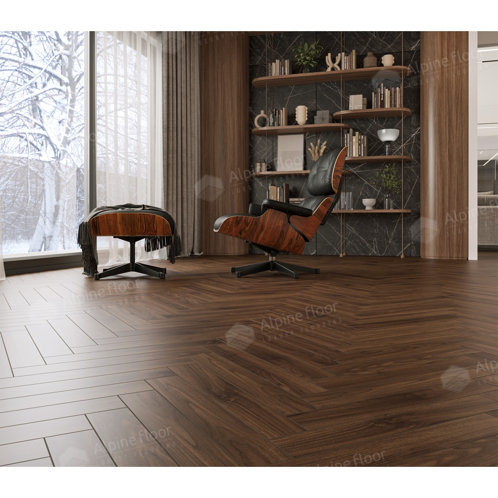 Ламинат Alpine Floor Herringbone 12 Herringbone 12 LF105-12 Орех Трентино