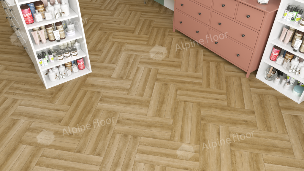 Ламинат Alpine Floor Herringbone 12 PRO NEW Herringbone 12 Pro (NEW), LF106-02A Дуб Эльзас 606 х 101 х 12 mm