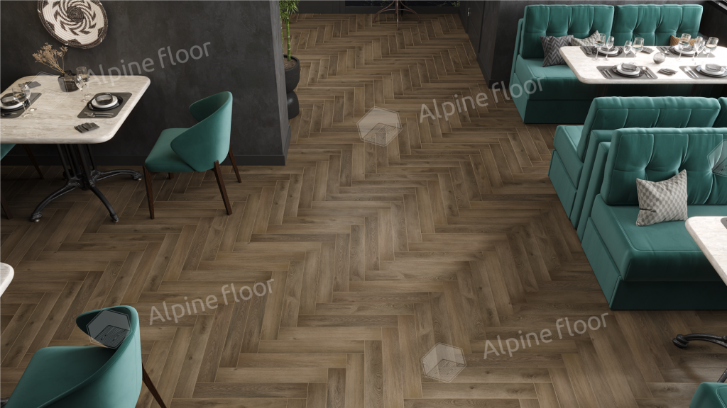 Ламинат Alpine Floor Herringbone 12 PRO NEW Herringbone 12 Pro (NEW), LF106-11A Дуб Анжу 606 х 101 х 12 mm