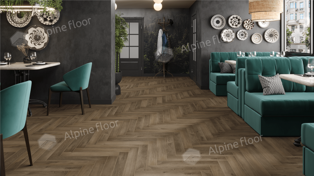 Ламинат Alpine Floor Herringbone 8 PRO NEW Herringbone 8 Pro (NEW), LF102-11A Дуб Анжу 606 х 101 х 8 mm