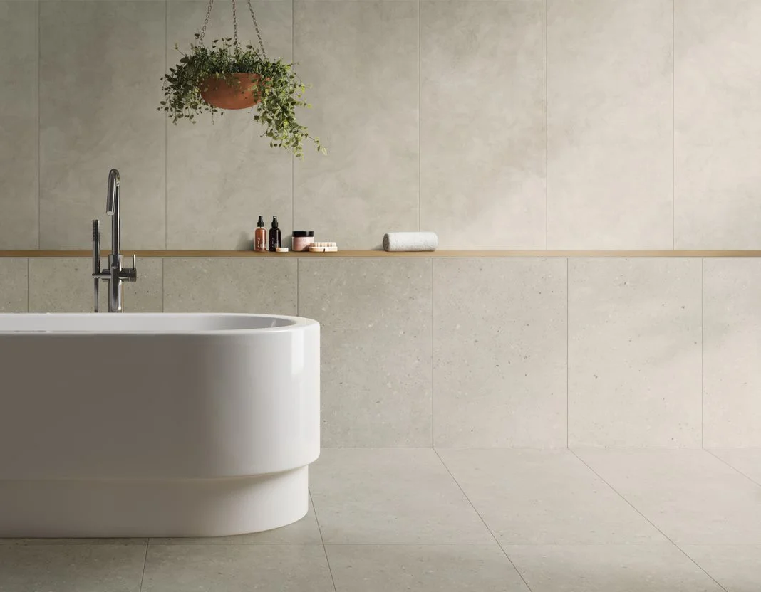 Коллекция FlakeCement Cream Vitra - КЕРАМОГРАНИТ