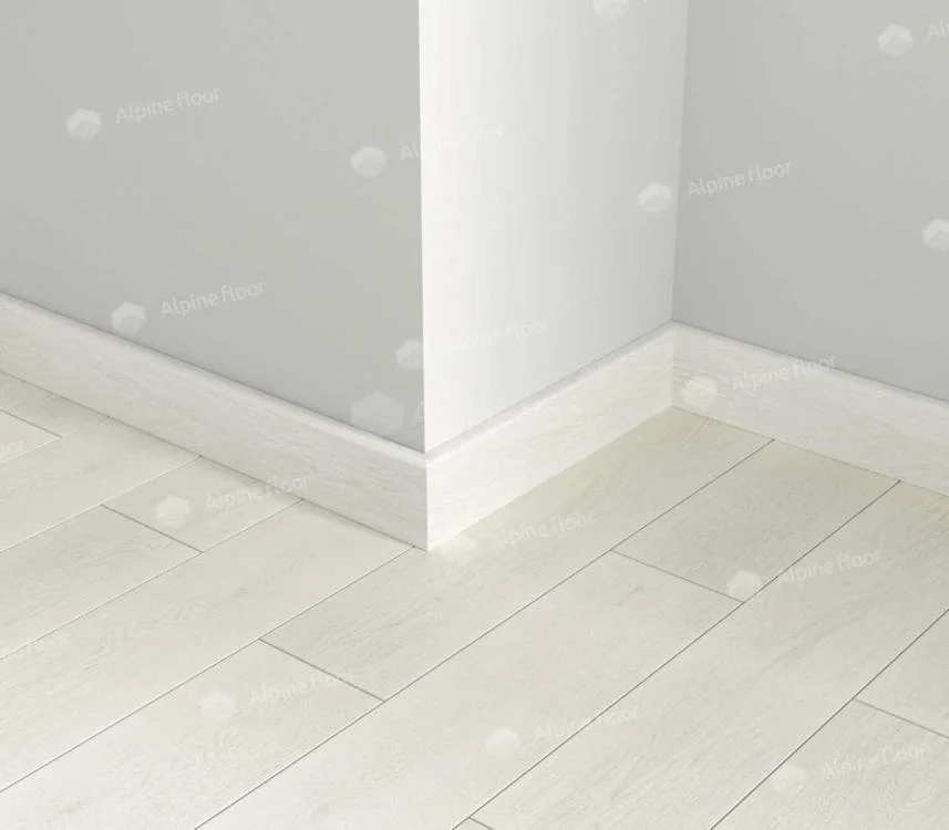 Alpine Floor Плинтус ECO SK 13-0 Белый матовый 2,2 м (Parquet Light)