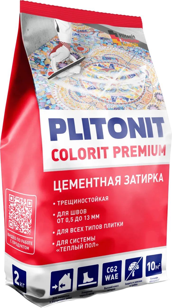 Коллекция Затирка Plitonit Colorit Premium пакет (антрацит) Плитонит - СУХИЕ СМЕСИ