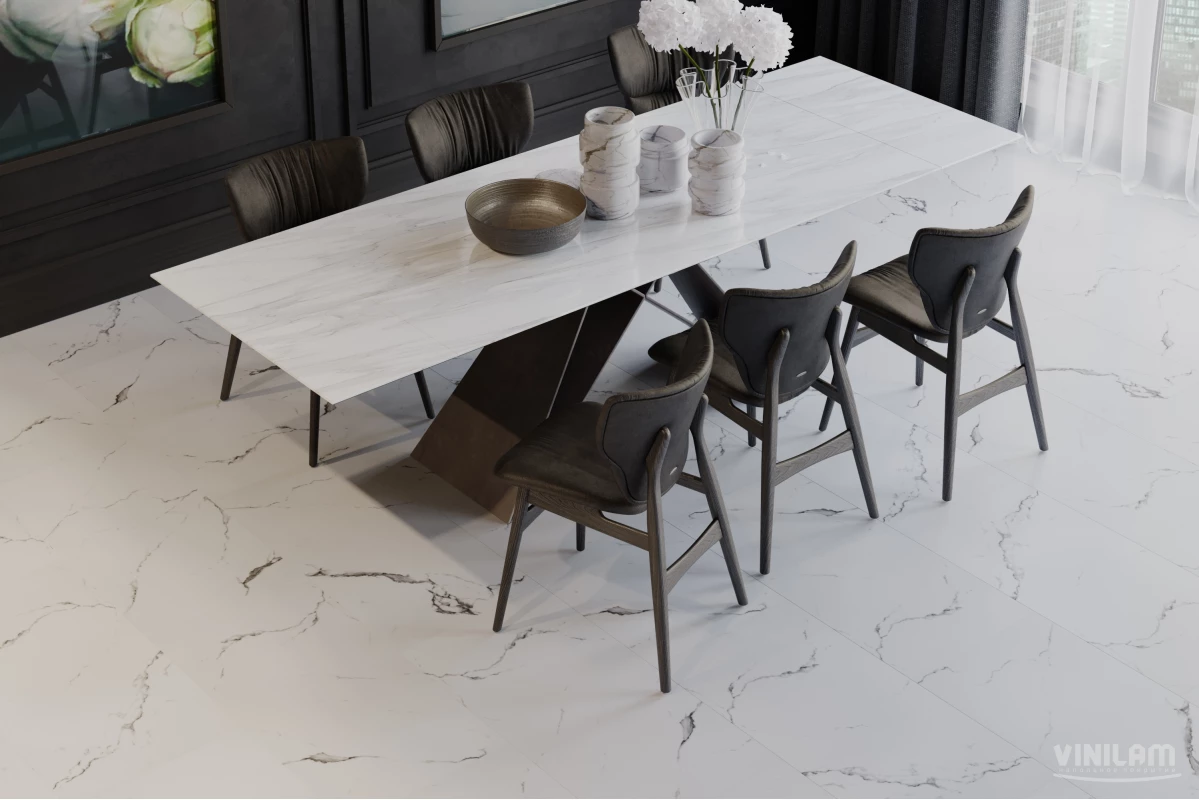 Кварцвинил Vinilam Ceramo Stone WPC Ceramo Stone WPC 83444 Итальянский Мрамор