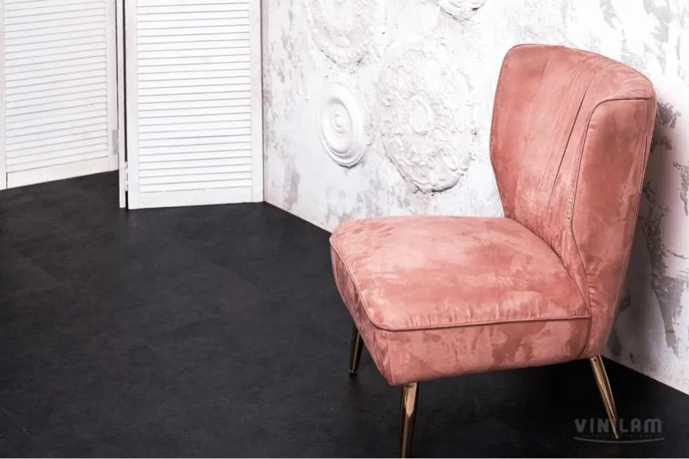 Кварцвинил Vinilam Ceramo XXL Stone Ceramo XXL Stone 61607 Сланцевый Черный