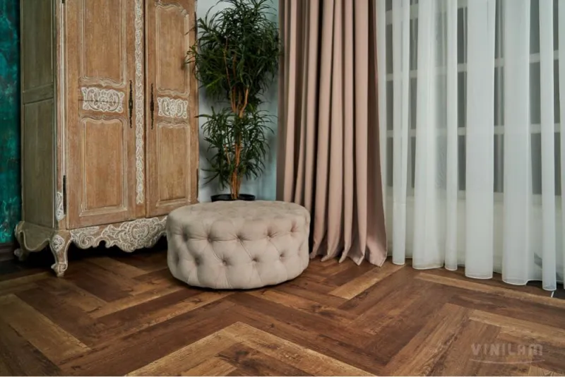 Кварцвинил Vinilam Parquet Herringbone Glue Parquet Herringbone Glue GD11177 Версальский