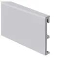 Salag Плинтус Grey RAL7047 2,4 м (Alpha 100)