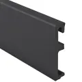 Salag Плинтус Black RAL9005 2,4 м (Alpha 80)