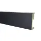 Salag Плинтус Black RAL9005 2,2 м (Alpha 60)